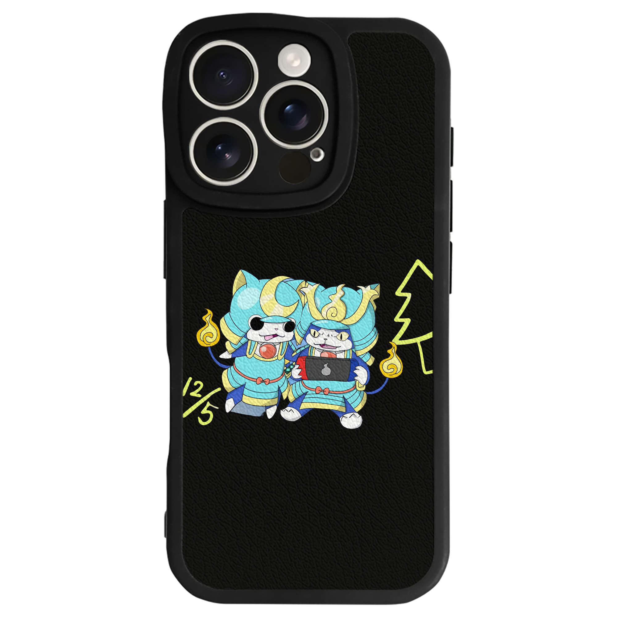 （画像用） 妖怪ウォッチ Yo-kai Watch 【iPhone 16シリーズ対応】シリコンスマホケース（レザー調） 材質：シリコン